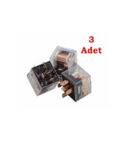 Şeffaf 5 Uçlu Mini Üniversal Röle 40 Amper 12 Volt 3 Adet