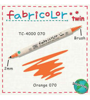Zig Fabricolor Twin Çift Uçlu Kumaş Boyama Kalemi ORANGE 