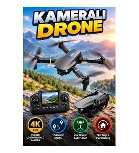 Katlanabilir 4K Kameralı Drone – Uzaktan Kumandalı, Yörünge Uçuşu, Yükseklik Sabitleme ve Tek Tuşla