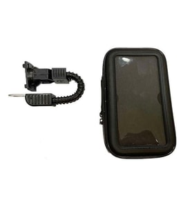 Motosiklet Telefon Tutucu Ayna Bağlantılı Deri Model