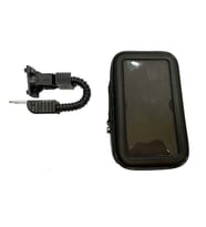 Motosiklet Telefon Tutucu Ayna Bağlantılı Deri Model