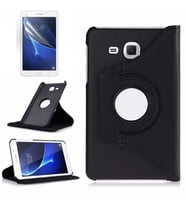 Lexroo Galaxy Tab 4 T280 Dönebilen Standlı Kılıf - Siyah