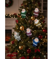 Yılbaşı Noel Baba Figürleri 5cm 6lı Renkli