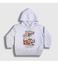 Presmono Unisex Çocuk Beyaz Something In The Orange Zach Bryan Kapüşonlu Sweatshirt 472290tt