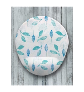 Yapraklar Oval Bilek Destekli Mouse Pad
