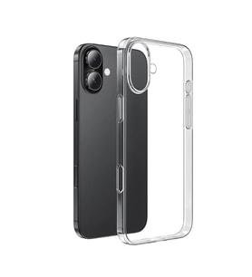 Apple iPhone 16 Uyumlu Kılıf Zore Süper Silikon Kapak (Şeffaf)