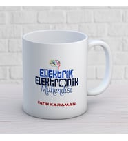 KİŞİYE ÖZEL ELEKTRİK ELEKTRONİK MÜHENDİSİ MESLEK KUPA BARDAK