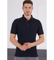 T8581 DEWBERRY ERKEK T-SHIRT-LACİVERT