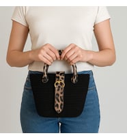 BYEhandmade El Yapımı Siyah Renk El Çantası