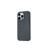 Apple iPhone 15 Pro Uyumlu Kılıf Zore Mikro Fiber Mimoza Kapak (Siyah)