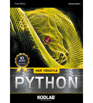 KODLAB YAYIN HER YÖNÜYLE PYTHON EĞİTİM KİTABI (Siyah - Beyaz)