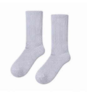 Carnaval Gri Melanj Yarım Havlu Unisex Soket Çorap