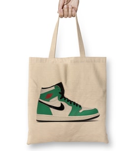 Jordan 1 Retro High Lucky Green Bez Çanta Uzun Saplı
