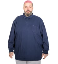 Mode XL Erkek Uzun Kol Polo Cepli İnterlok M 22460 İndigo