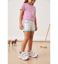 U.S. Polo Assn. 102155810 6P Sette JR 6FX Patik Kız Çocuk Yürüyüş Ayakkabısı Beyaz - Pembe