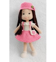 Pembe Nisanur Bebek Amigurumi Organik Oyuncak