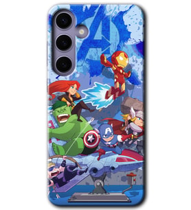Galaxy S24 Plus Kılıf HD Desen Baskılı Kılıf - Avengers Cartoon