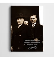 Atatürk Milli Bilinç Kanvas Tablo