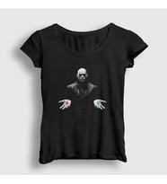 Presmono Kadın Siyah Red Pill Blue Pill Morpheus Film The Matrix T-Shirt 449888tt