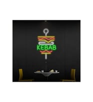 KEBAB Yazılı ve Şekilli Neon Tabela