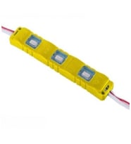 3'lü Enjeksiyon Kasa Modül Led 12V, Arkası Yapışkanlı 15630 Sarı