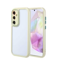 Samsung Galaxy A35 Uyumlu Kılıf Kamera Korumalı Renkli Kenar ve Çerçeve Tasarımlı Zore Vitamin Kapak (Açık Yeşil)