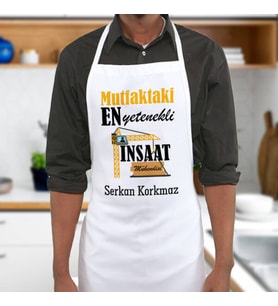 Kişiye Özel İnşaat Mühendislerine Özel Mutfak Önlüğü