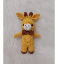 Hardal Miniş Zürafa Uyku Arkadaşı Amigurumi Organik Oyuncak