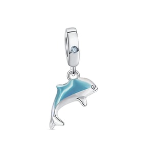 Nur Silver Yunus Balığı Gümüş Charm NUR-BL00054