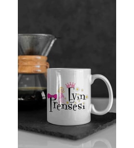 Evin Prensesi Kupa Bardak (Beyaz)