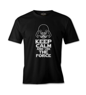Star Wars - Use the Force Siyah Erkek Tshirt