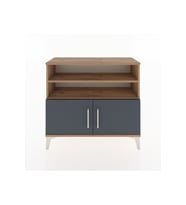 Arges Şifonyer 3 Raflı 2 Kapaklı 88x30x80 Çam-Antrasit