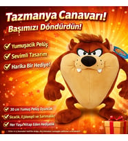 Tazmanya Canavarı Peluş Oyuncak 30 cm –Yumuşak Dokulu Sevimli Tasarım