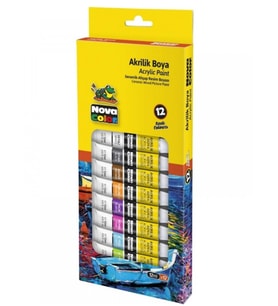 Nova Color Akrilik Boya Tüp 12Ml 12Li