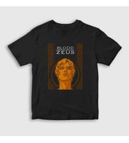 Presmono Unisex Çocuk Siyah Cover Dizi Blood Of Zeus T-Shirt 507512tt