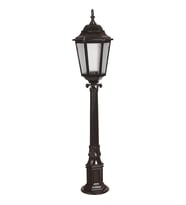 AVONNI BSU-68188-BSY-B Siyah Boyalı Dış Mekan Aydınlatma E27 Çelik Boru ABS Polikarbon Cam 23cm