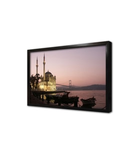 Ortaköy Camii Gün Batımı Çerçeveli Cam Tablo