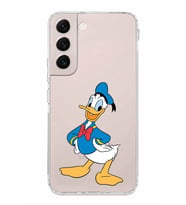 Samsung Galaxy S22  Kamera Korumalı Kapak Donald Duck Tasarımlı  Şeffaf  Kılıf