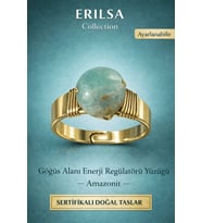 Sertifikalı Amazonit Enerji Regülatörü Yüzüğü – Göğüs Alanı Denge Amazonit Taşı – Ayarlanabilir (Çok Renkli)