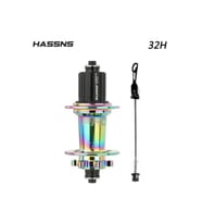 Hassns Pro 7 Rainbow Bisiklet Göbek Seti Arka Kaset Göbek Seti 32 Delik 6 Vida Qr Mandal Tek Arka (Kırmızı)