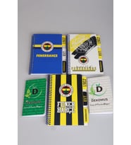 DEKOMUS CEP DEFTERİ VE YENİ SEZON LİSANSLI FENERBAHÇE PLANLAYICI VE AYRAÇLI SPIRALLI BLOKNOT 2'LİSİ