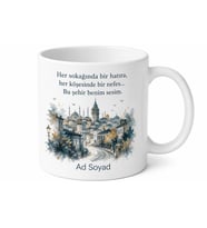 Şehrimin Sesi Temalı Baskılı Kupa Bardak Özel Tasarım Hediye