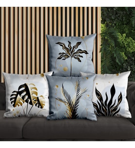 eJOYA Çiçek Tasarımlı 4'lü Yastık İçi Ve Kırlent Kılıfı 45cm 113774
