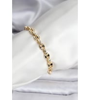 14K Gold Renk Kaplama Kahve Çekirdeği Model CM Kadın Bileklik