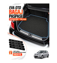HYUNDAİ İ20 (2008-2014) Uyumlu EVA Bagaj Paspası Araca Özel Siyah-Turkuaz