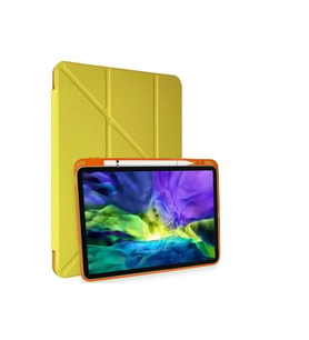Pilelistore   iPad Pro 11 (2018) Kılıf Kalemlikli Mars Tablet Kılıfı - Açık Sarı