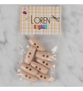 Loren Crafts pudra rengi 8 li çoban düğmesi - 82