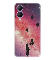 Vivo Y17s Kılıf Resimli Desenli Baskılı Silikon Flowers Cat 2 1349