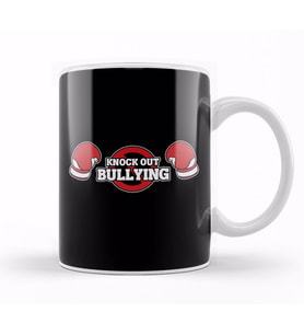 Knock Out Bullying Boxing Gloves Anti Bullying Kupa Bardak Porselen