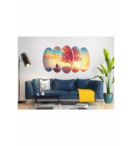 AĞAÇ İNSAN DİGİTAL PAİNTİNG GÜN BATIMI MDF TABLO-3136